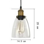Chandelier Vintage Art Deco Pendant Light E27 Pendent Cage Vintage Look Pendant
