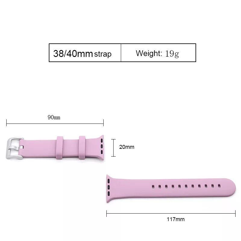 Silicone Designer Watch Band for Apple Watches Sport Bands for iWatch T600PRO W26 T500 Plus 44mm 42mm 40mm 38mm
