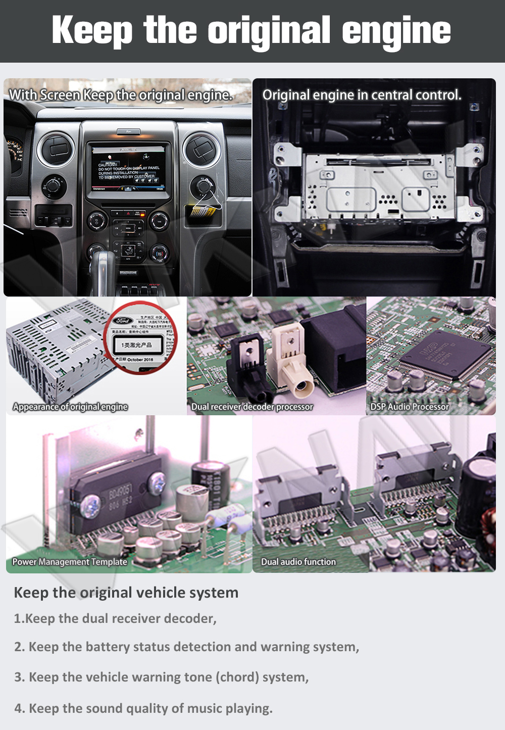 12.1 Inch Touch Screen Car Radio For Ford F150 2013 - 2014 Android 11