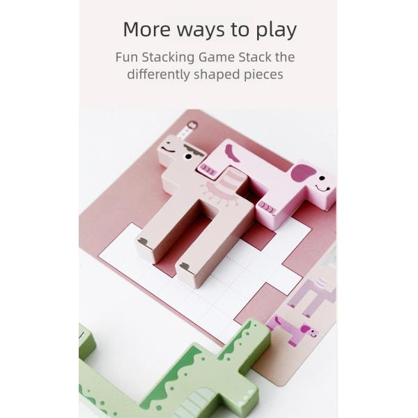 2025 New Animal Block Puzzle 3d Block Puzzle Educational Toy for Kids