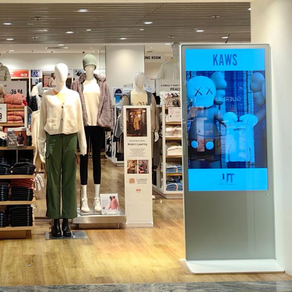 vertical advertising display sign wifi machine floor standing lcd tv 55 inch