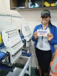 HO1502H 2 head 15 needles industrial embroidery machine hot chain stitch