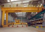 30m Lifting Height 50 Ton Electric Semi Gantry Crane , Cement Factory Goliath