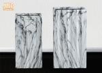 Square Plant Pots Clay Flower Pots Marble Pot Planters Indoor Planters Patio