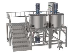 Wholesale High Shear Industrial Homogenizer Mixer Machine Cosmetic Cream Making Machine from china suppliers