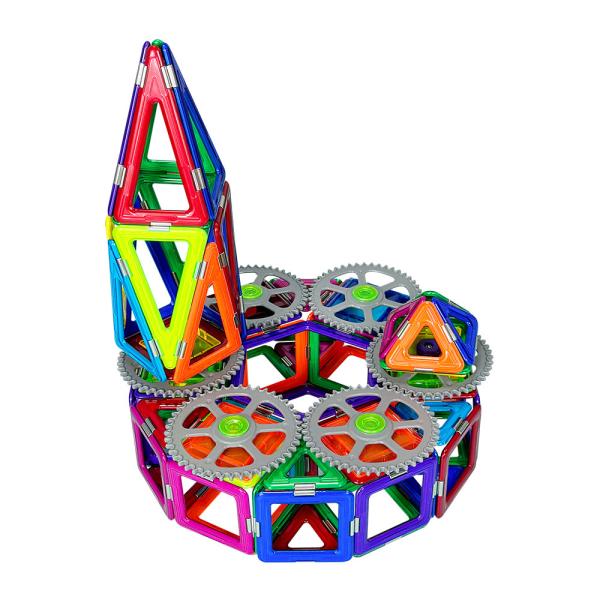 Customized Magnetic Teaching Tiles Toys Block Assembly 314pcs For Kindergarten