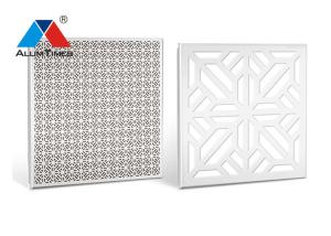 Wholesale Roll Coating Clip In Ceiling , White Perforated Metal Ceiling Tiles from china suppliers