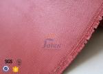 0.8mm Red Silicone Coated High Silica Fabric Thermal Insulation Material
