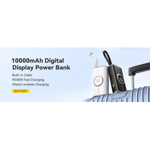 ESSAGER ES-D018 Series Portable Battery Power Bank 10000 Mah With 30W USB-C Input