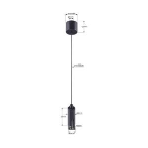 Wholesale Painted Black Brass Suspension Cable Kit For Led Linear Lighting Systems YW86472 from china suppliers