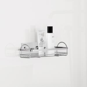 Wholesale stainless steel Easy Install Wall-Mounted Shower Caddy Space-Saving Organizer Rack for Bathroom shower organizers from china suppliers