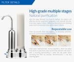 Antimicrobial Countertop Ceramic Water Filtration System For Hardness Removal