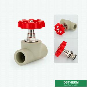 Wholesale Plastic Handle With Chrome Plated Brass Valve Cartridges For PE Stop Valve from china suppliers