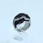 FAshion 316L Stainless Steel Ring With Enamel LRX096