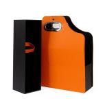 Wine 6 Bottle Shipping Gift Art Leather Gift Box Cardboard