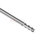 4mm 1/8" 1/16" Aluminum End Mill 45 Degree 3 Flutes Polished Solid Carbide