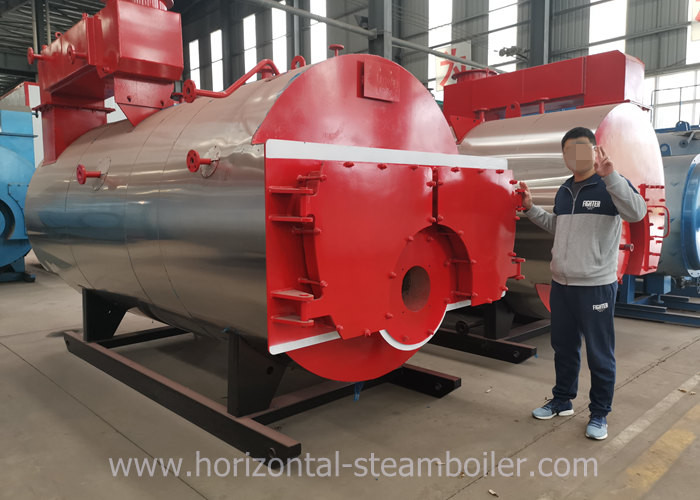 Three Return Natural Gas Fire Tube Boiler Hot Water Boiler Furnace for Hotel School