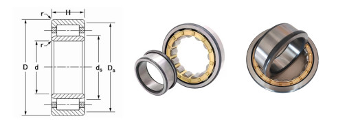 Single Row 120RU30 Mud Pump Bearings 120*180*46 mm Metric Size