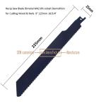 Recip Saw Blade Bimetal M42 8% cobalt Demolition for Cutting Wood & Nails 9"