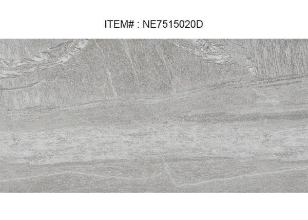 Living Room Kitchen Rectangular Tiles , Baby Face Finish Dark Grey Kitchen Tiles