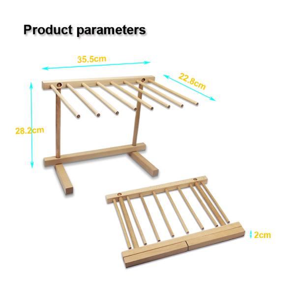 Shule Collapsible Pasta Drying Rack Sustainable Noodle Drying
