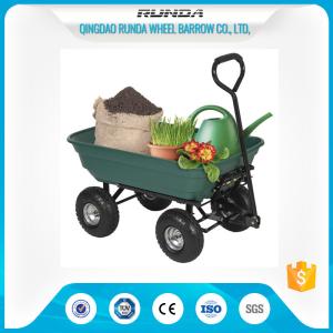 Wholesale 75 Liters Wheeled Garden Mesh Cart , 4 Wheel Garden Trolley Robust Tray TC2135 from china suppliers