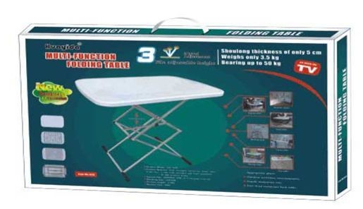 1 Pcs Multi Function Folding Table And Stools Outdoor Colorful Stainless Steel