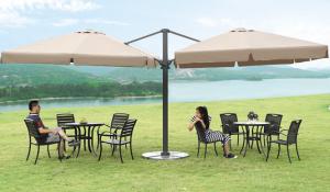 Wholesale Duplex Roman Beach Sunshade Umbrella Large Cantilever Parasol 2.5X2.5m from china suppliers