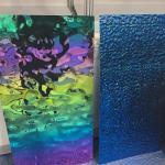 Ceiling Of Bar Water Wave Stainless Steel Panel 0.6*1220*2440mm