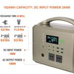 Outdoor Power Supply Lithium Ion Battery 1.5kw Portable Energy Storage