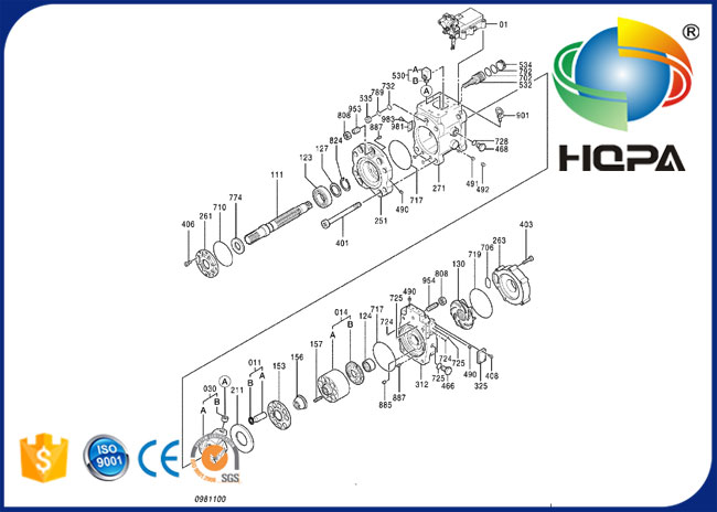0682325 Framework Mechanical Seal Oil for HITACHI EX1200-6 EX1800-3