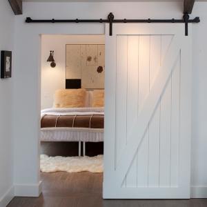 Wholesale Modern HDF Barn Internal Wooden Sliding Doors 214cm 6 Layers PU Painting from china suppliers