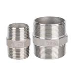 Stainless Steel Hex Nipple with Male End Connection SS304 SS316L BSPT/NPT/BSPP
