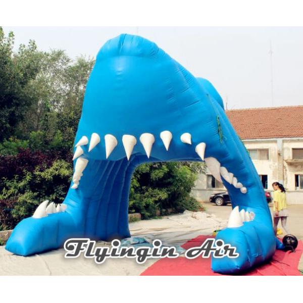 High Quality Advertising Inflatable Shark Tunnel for Football and Events