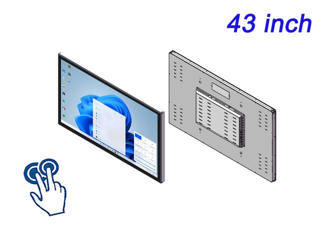 43-Inch Windows Touch Embedded Screen for Smart City Displays, Stadium Interfaces, Immersive Retail Solutions, and Gaming Systems