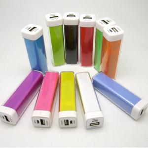 Wholesale 2000MAH Colorful Metal Power Bank 91x25x25MM For Gift Usage from china suppliers