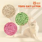 Lavender Scented Tpfu Cat Litter Dissolves In Toilet Made From Eco-friendly