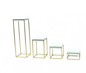 Wholesale Stainless Steel Jewelry Display Stands White PU Leather Jewelry Store Showcases from china suppliers