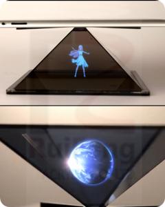 Wholesale 3D Holographic product display, Customized Holographic Projection Pyramid from china suppliers