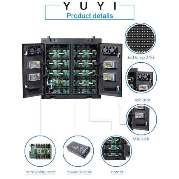 320*160mm HD Full Color LED Display Module P2.5 P4P8 P10 LED Outdoor Display