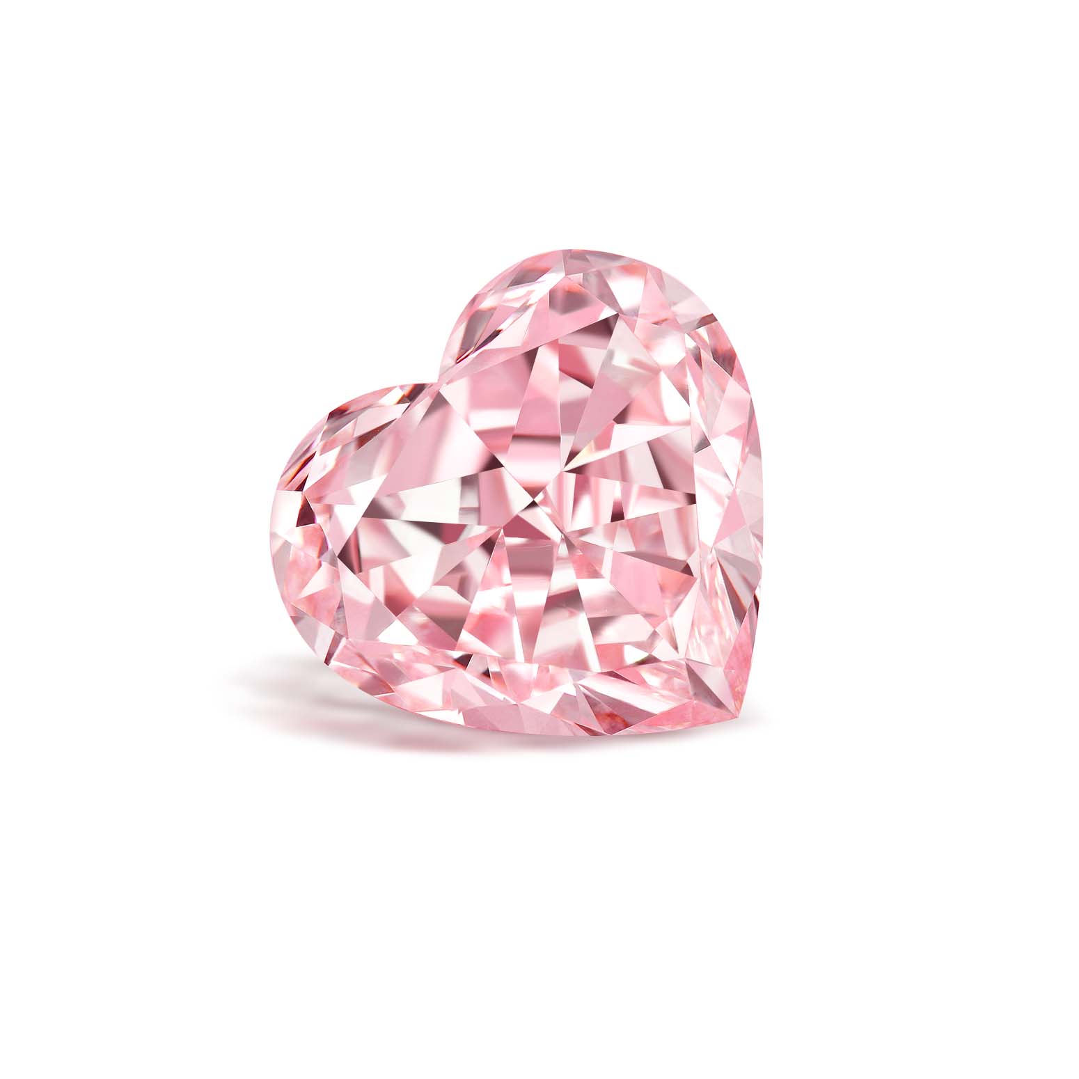 Sakura Pink Heart Shape Lab Grown Diamonds Fancy Pink VVS-VS IGI Certified CVD Pink Diamonds