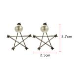 Wholesale Korean Cheap Star Pearl Stud Earrings Body Piercing Jewelry