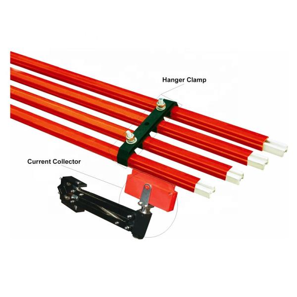 Energy Saving 50-120A Crane Busbar System , Power Supply Hoist Busbar Single