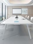 Modern White Conference Table for Office Training and Negotiation in Shopping