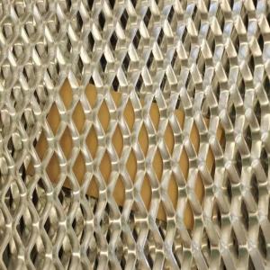 Wholesale Brass 0.3mm Thick Expanded Metal Wire Mesh Diamond Hole from china suppliers