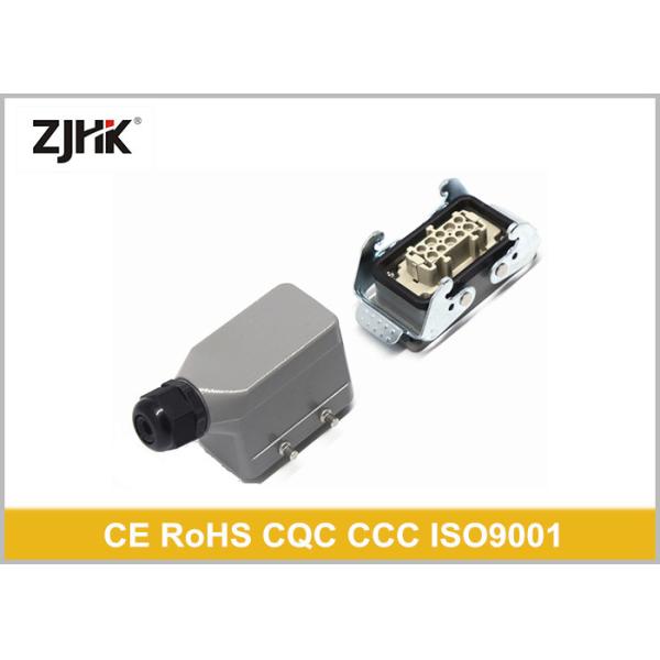 H10B-BK-2L 09300100301 Industrial Connector Hood And Housing With Bottom Open Base