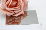 High Gloss Plain Waterproof Mirror Business Cards Metal Stainless Steel Engraved