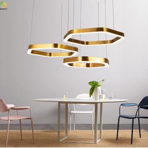Wholesale Mirror Titanium Home Art Baking Paint Gold LED Nordic Pendant Light from china suppliers