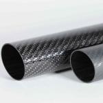 Straight Industrial Carbon Fibre Tube 12.0 X 10.0mm 3K Finish