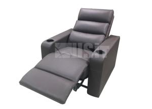 Wholesale Big Size Electric Home Theatre Lounge , Electric Power Recliner Sofa Dark Brown from china suppliers